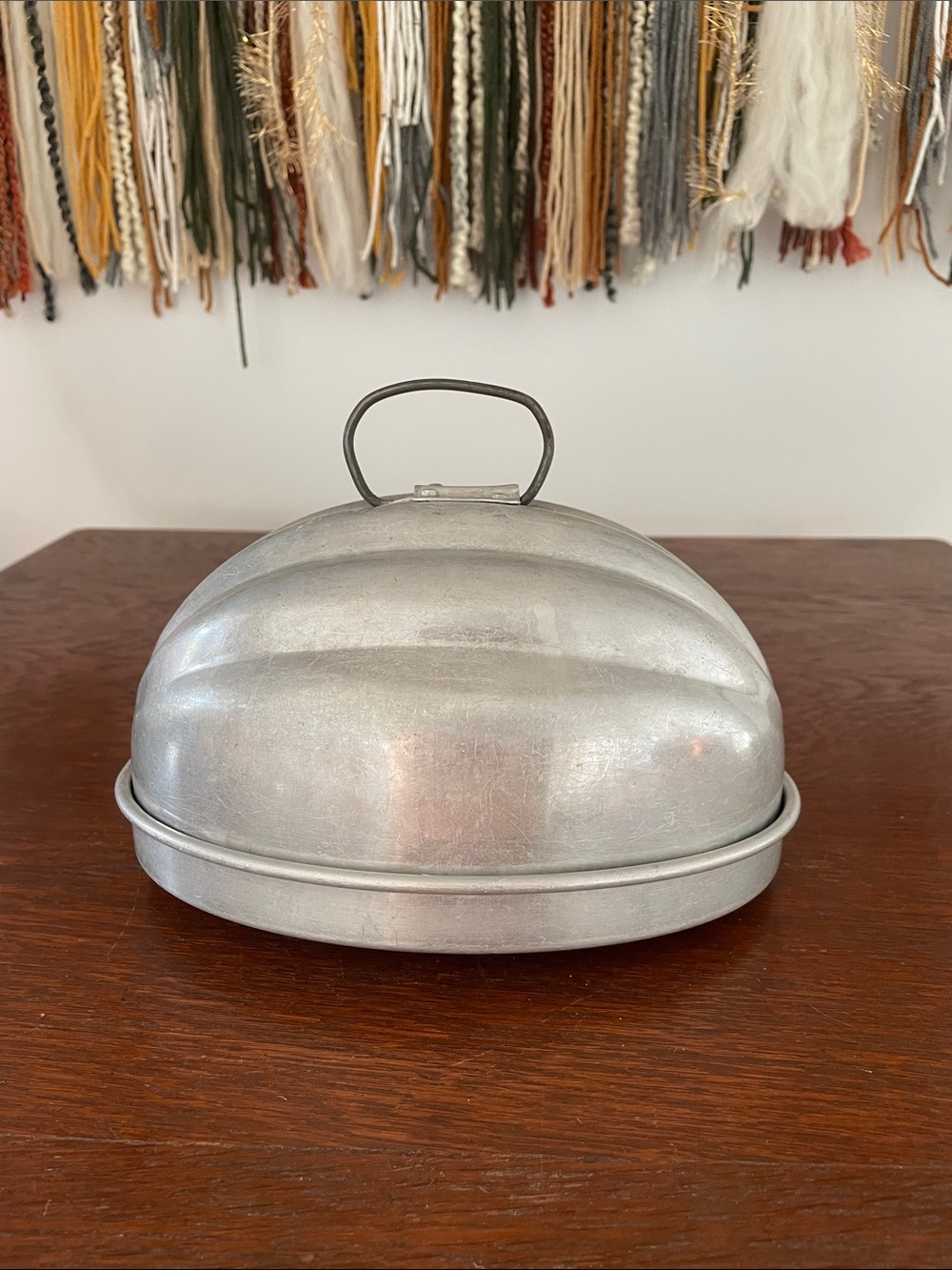 Vintage aluminum wear-ever bread - pudding mold